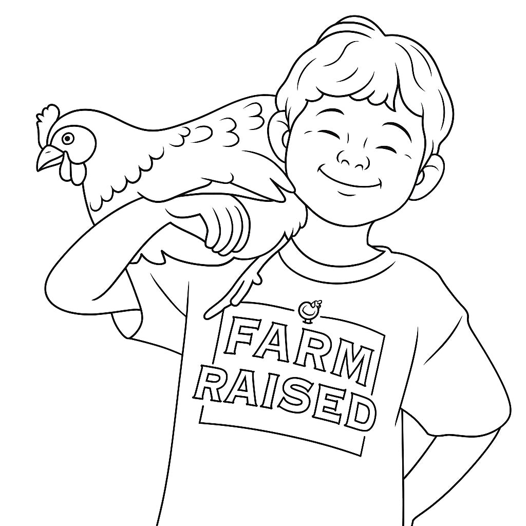 COLOURING BOOK - CHICKENS