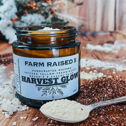 HARVEST GLOW - whipped tallow infused with frankincense, rosehip and kakadu plum