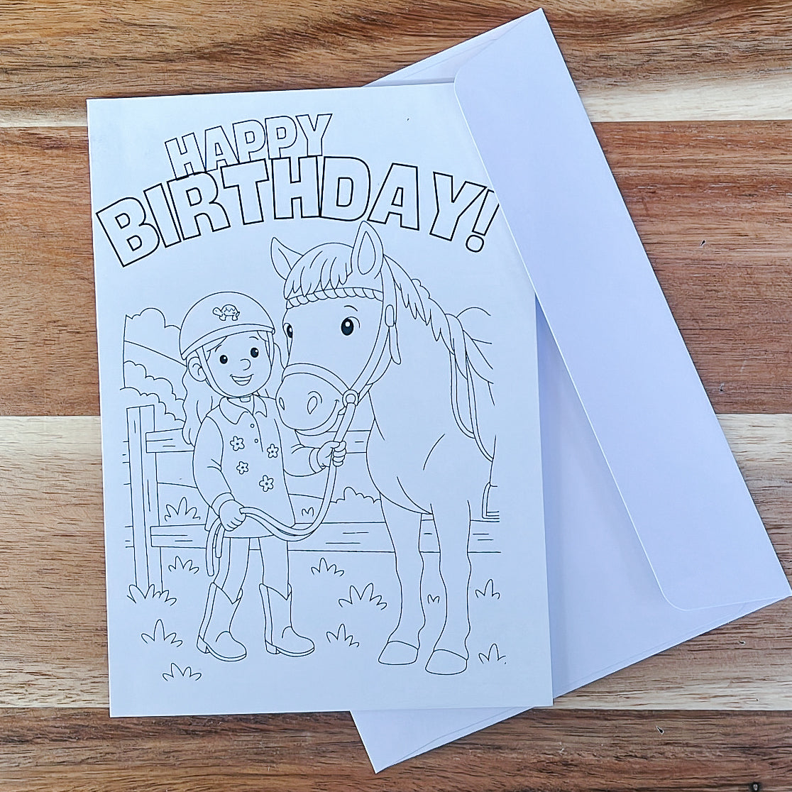 COLOUR IN - BIRTHDAY CARDS