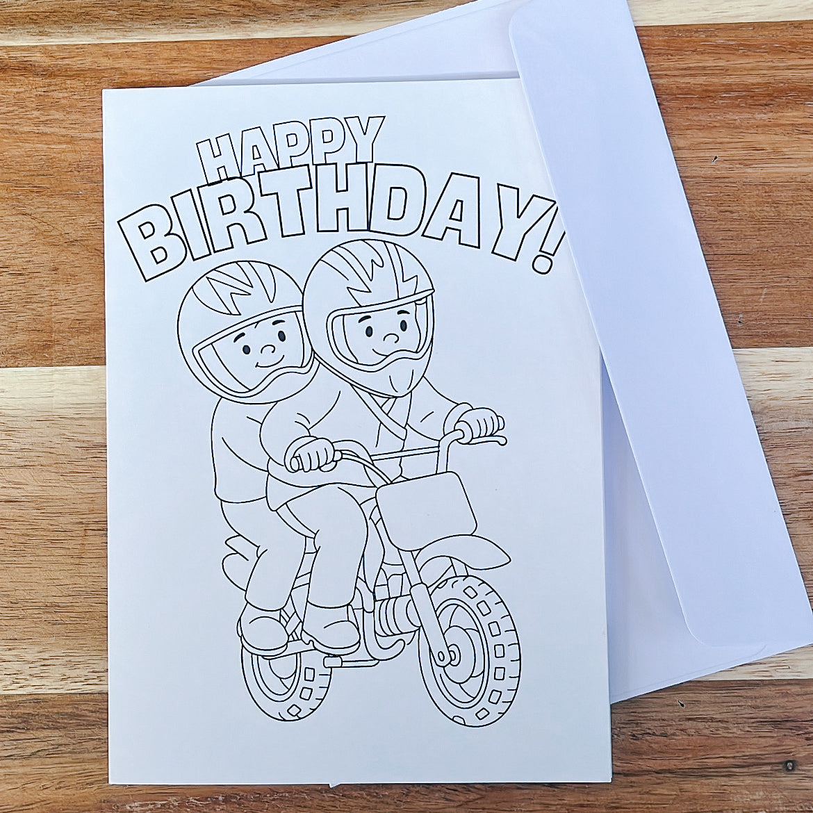 COLOUR IN - BIRTHDAY CARDS