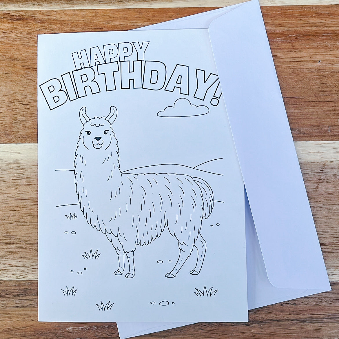 COLOUR IN - BIRTHDAY CARDS