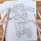 COLOUR IN - BIRTHDAY CARDS