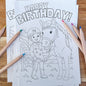 COLOUR IN - BIRTHDAY CARDS