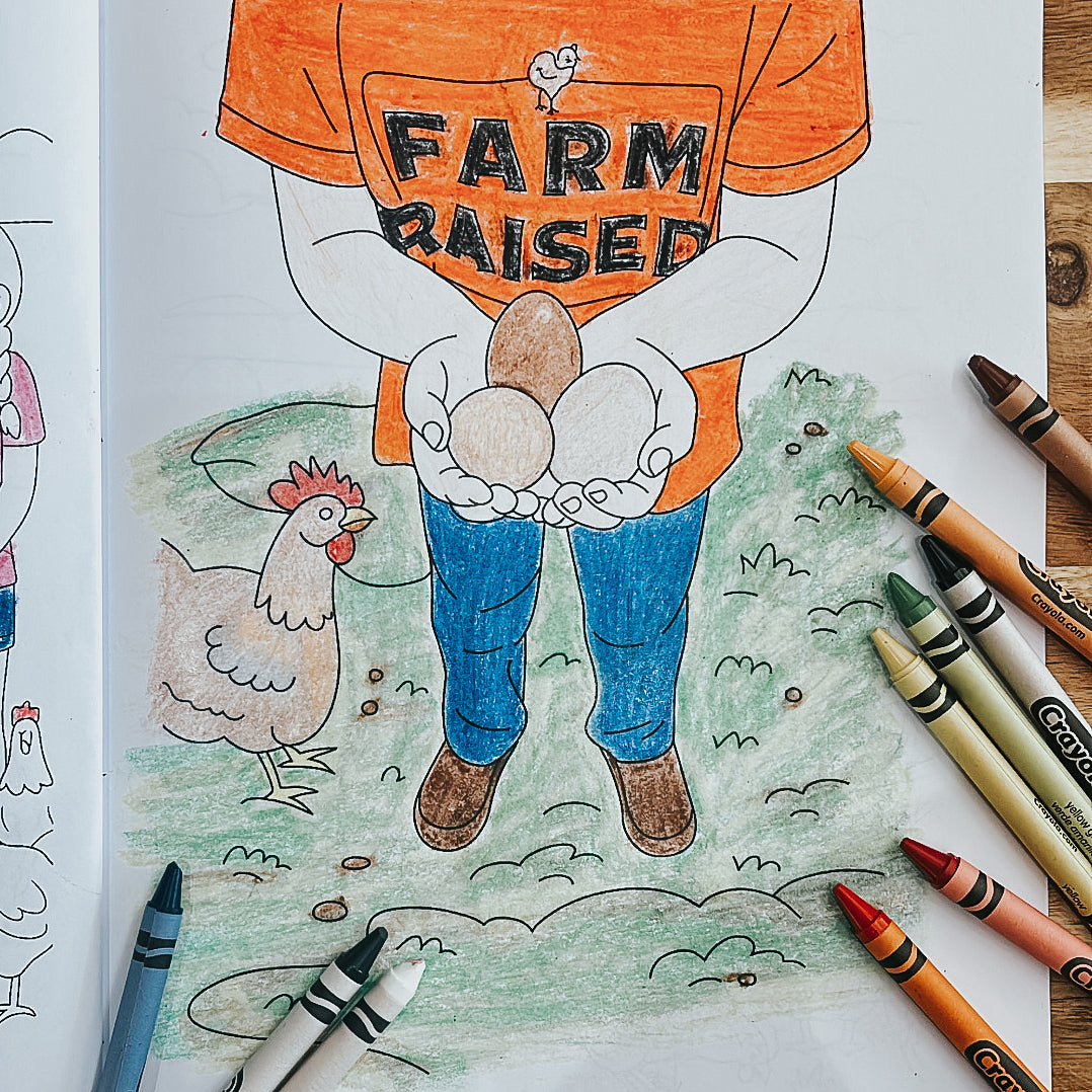 COLOURING BOOK - CHICKENS