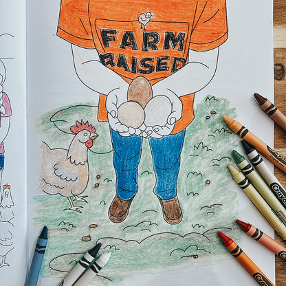 COLOURING BOOK - CHICKENS