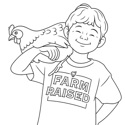 COLOURING BOOK - CHICKENS