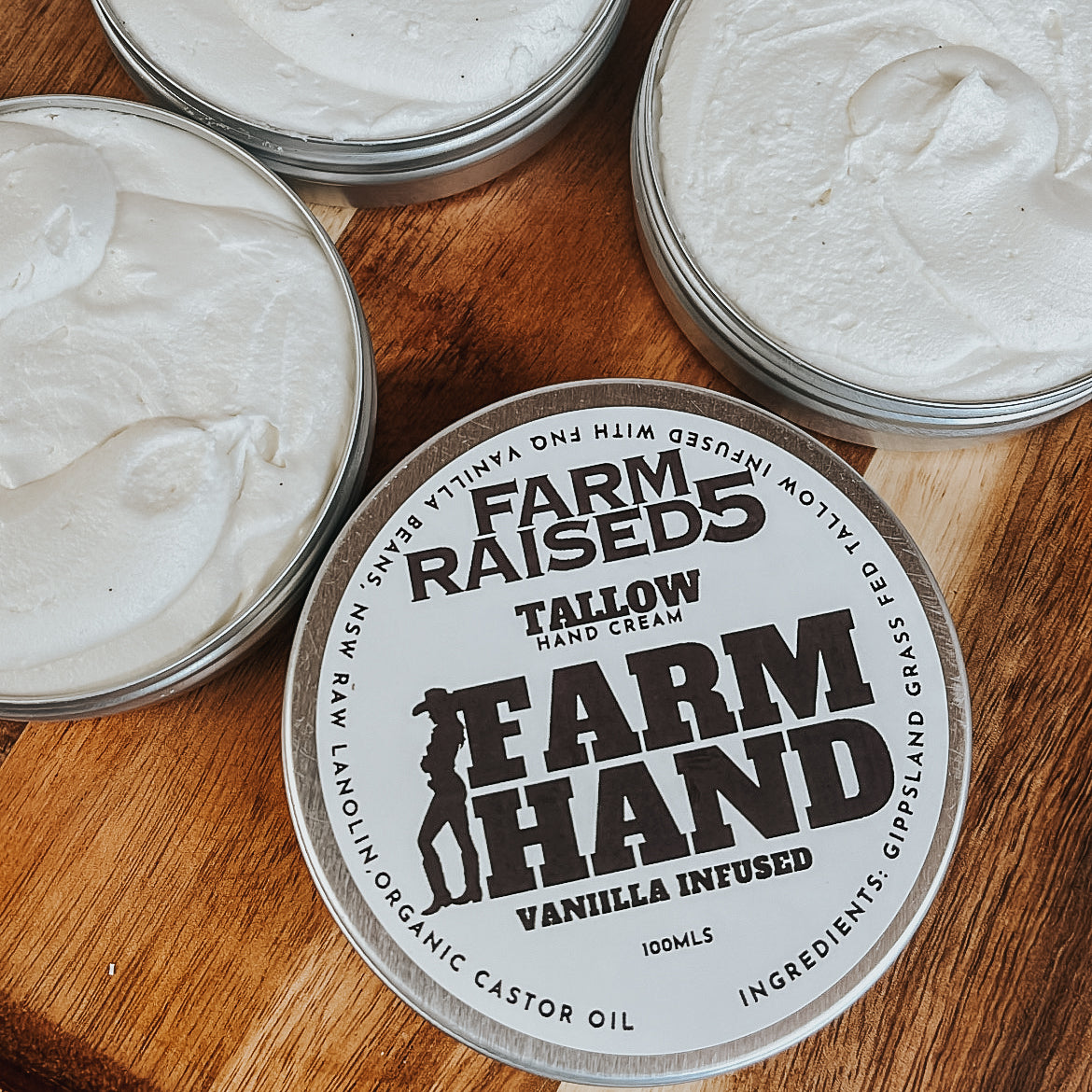 FARM HAND - FNQ vanilla bean infused tallow and lanolin hand cream