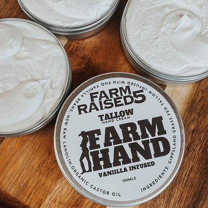 FARM HAND - FNQ vanilla bean infused tallow and lanolin hand cream