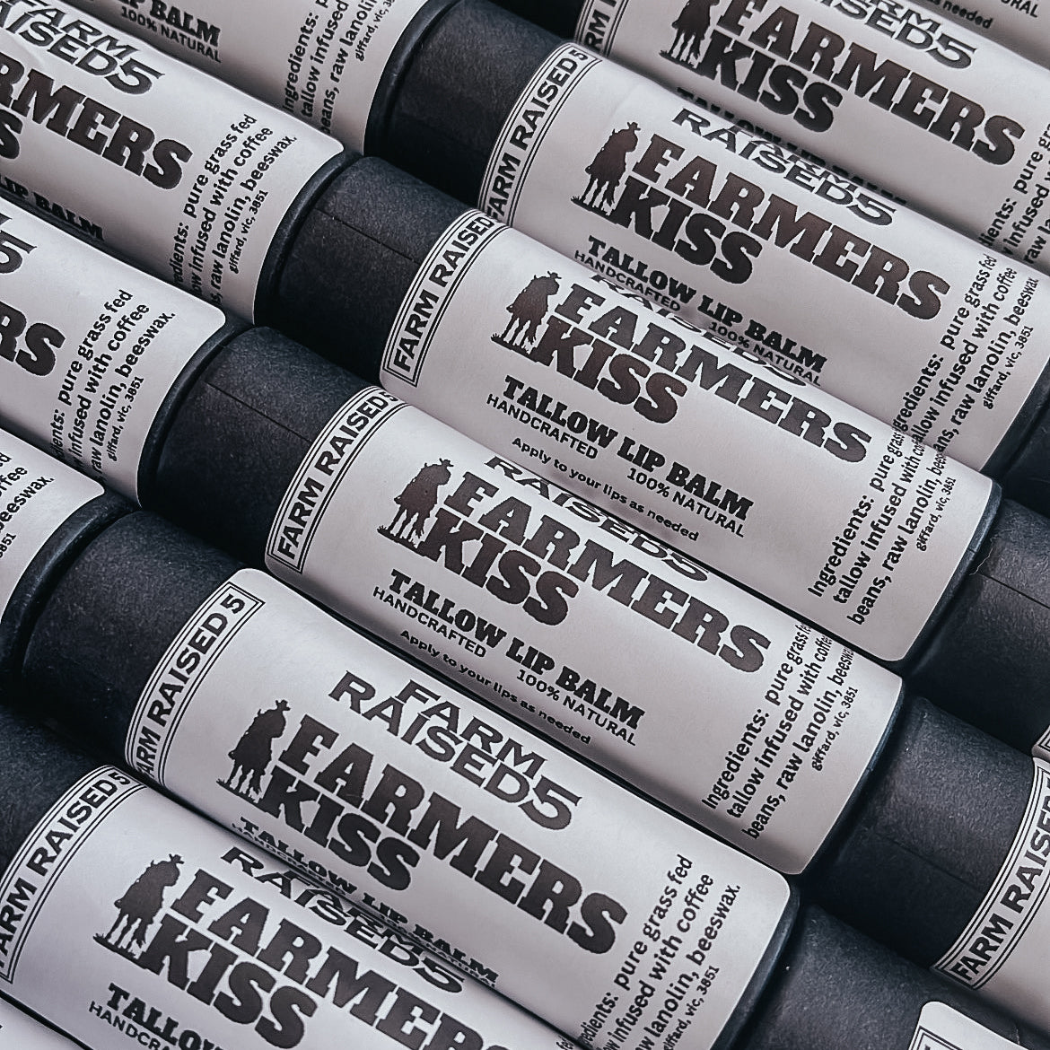 FARMERS KISS - Coffee infused Tallow lip balm