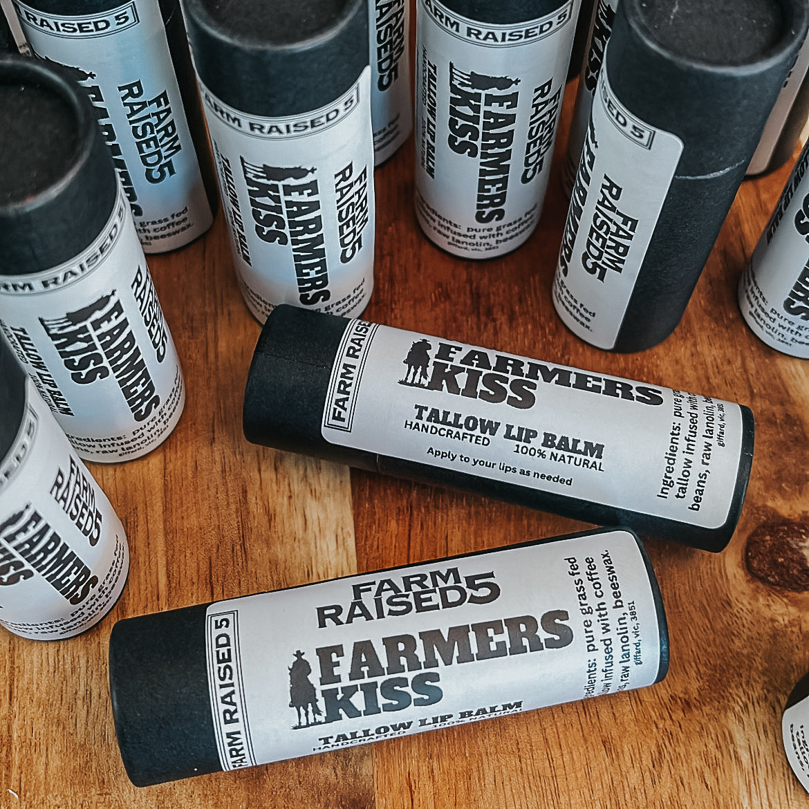 FARMERS KISS - Coffee infused Tallow lip balm