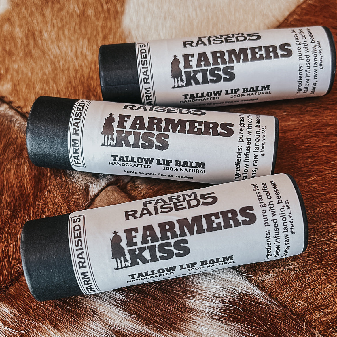FARMERS KISS - Coffee infused Tallow lip balm