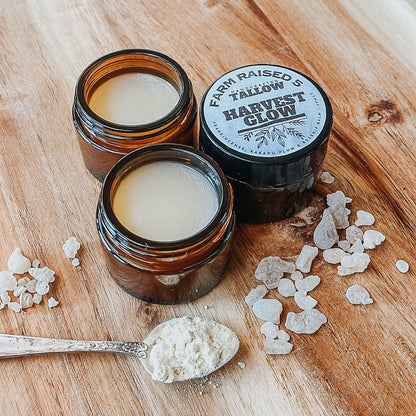 HARVEST GLOW - Tallow BALM infused with Frankincense resin, rosehip and Kakadu plum