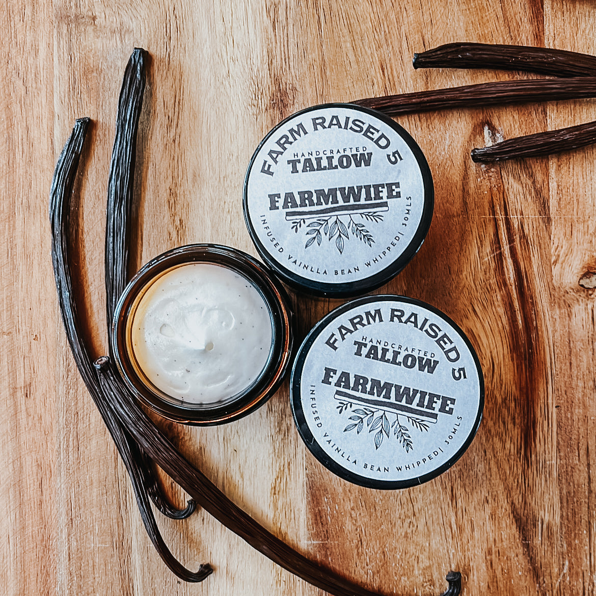 FARMWIFE - Infused vanilla bean whipped Tallow.