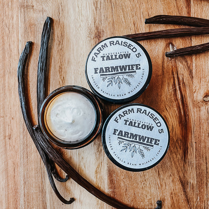 FARMWIFE - Infused vanilla bean whipped Tallow.
