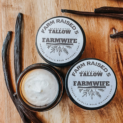 FARMWIFE - Infused vanilla bean whipped Tallow.