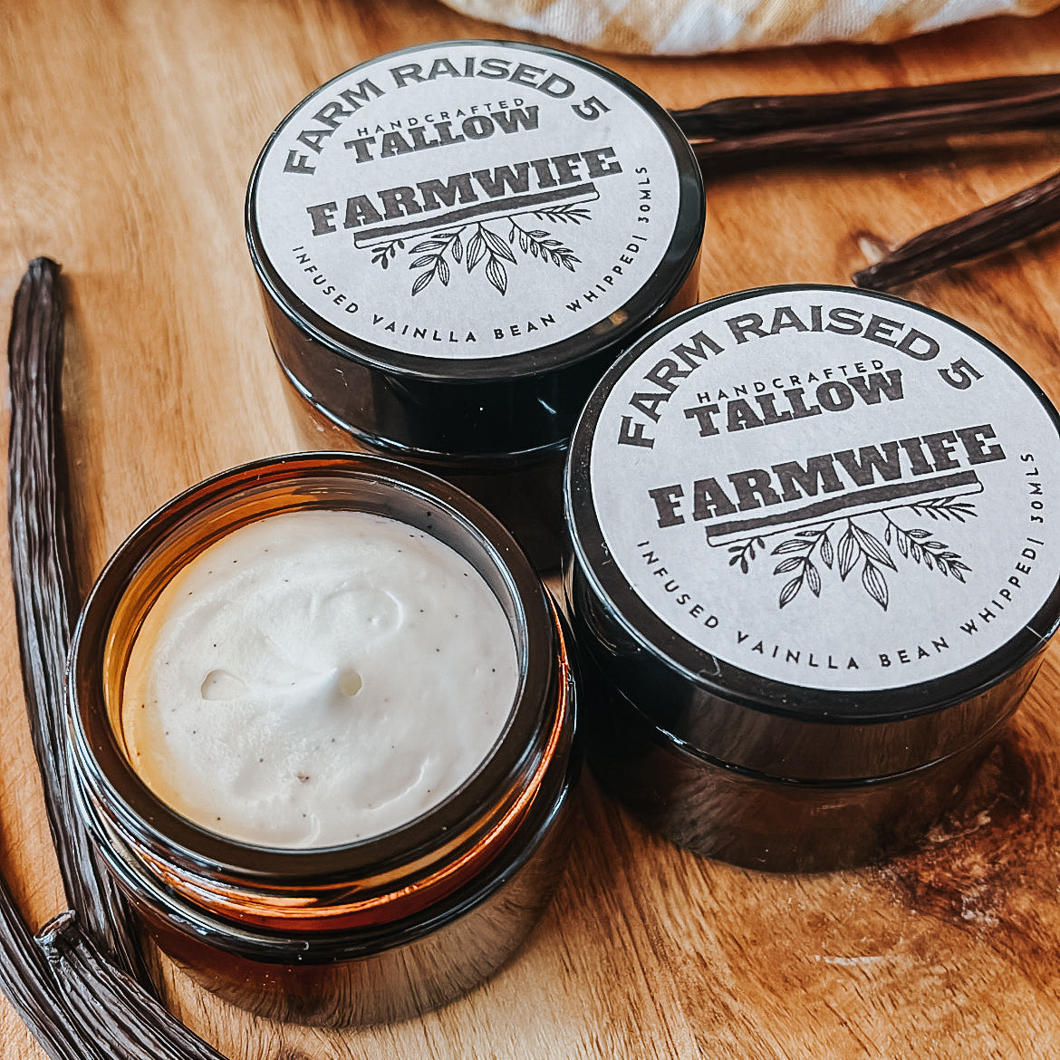 FARMWIFE - Infused vanilla bean whipped Tallow.
