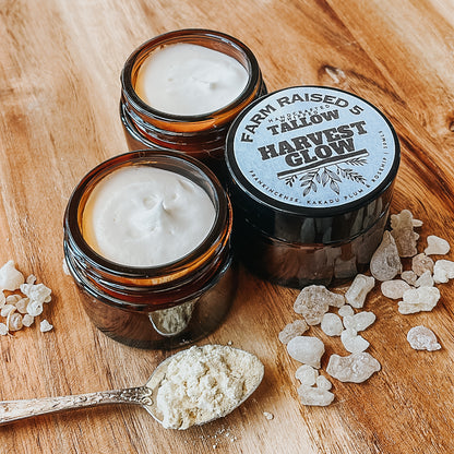 HARVEST GLOW - whipped tallow infused with frankincense, rosehip and kakadu plum