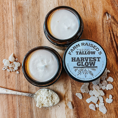 HARVEST GLOW - whipped tallow infused with frankincense, rosehip and kakadu plum