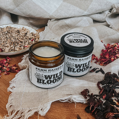 WILD BLOOM - Tallow , Jojoba oil infused with wild yam, hibiscus & rose petals